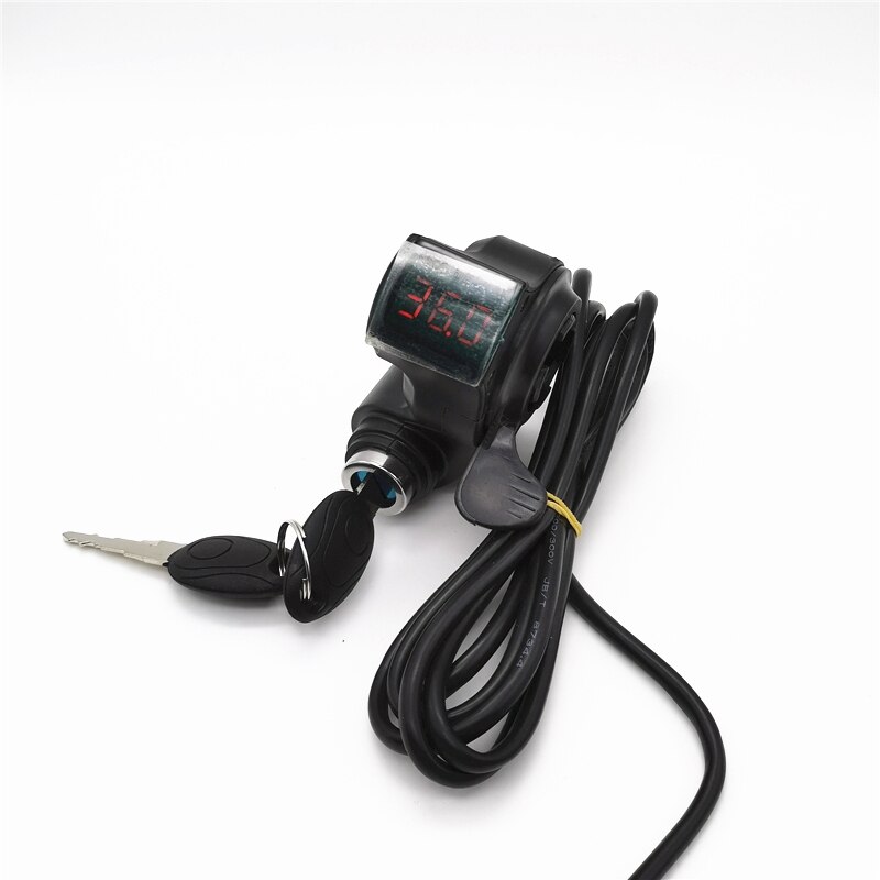 Bicicleta Eléctrica pulgar acelerador pantalla batería interruptor de voltaje alimentación e-bike dedo pulgar acelerador con cerradura de llave