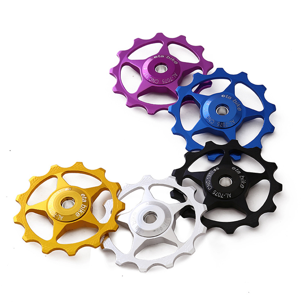 13T Ultralight MTB Aluminum Alloy Bike Bearing Jockey Wheel Rear Derailleur Pulleys Outdoor Bicycle Parts