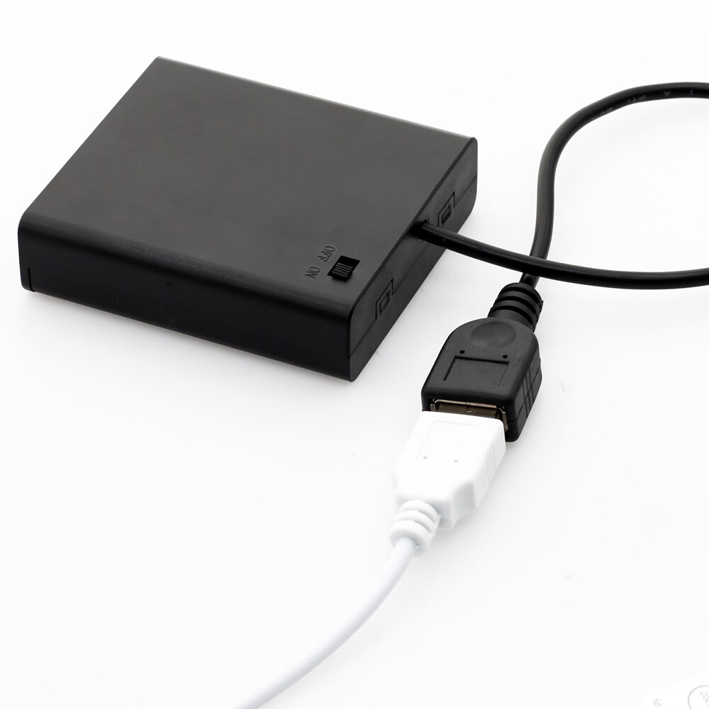 Usb batteriboks til 5v led strip lys usb mini strømforsyning