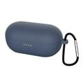 Suitable For Haylou GT1 PRO TWS Bluetooth Earphone Cover Soft Silicone Wireless Earphone Cover Suitable For Wireless Headphones: Navy blue with hook