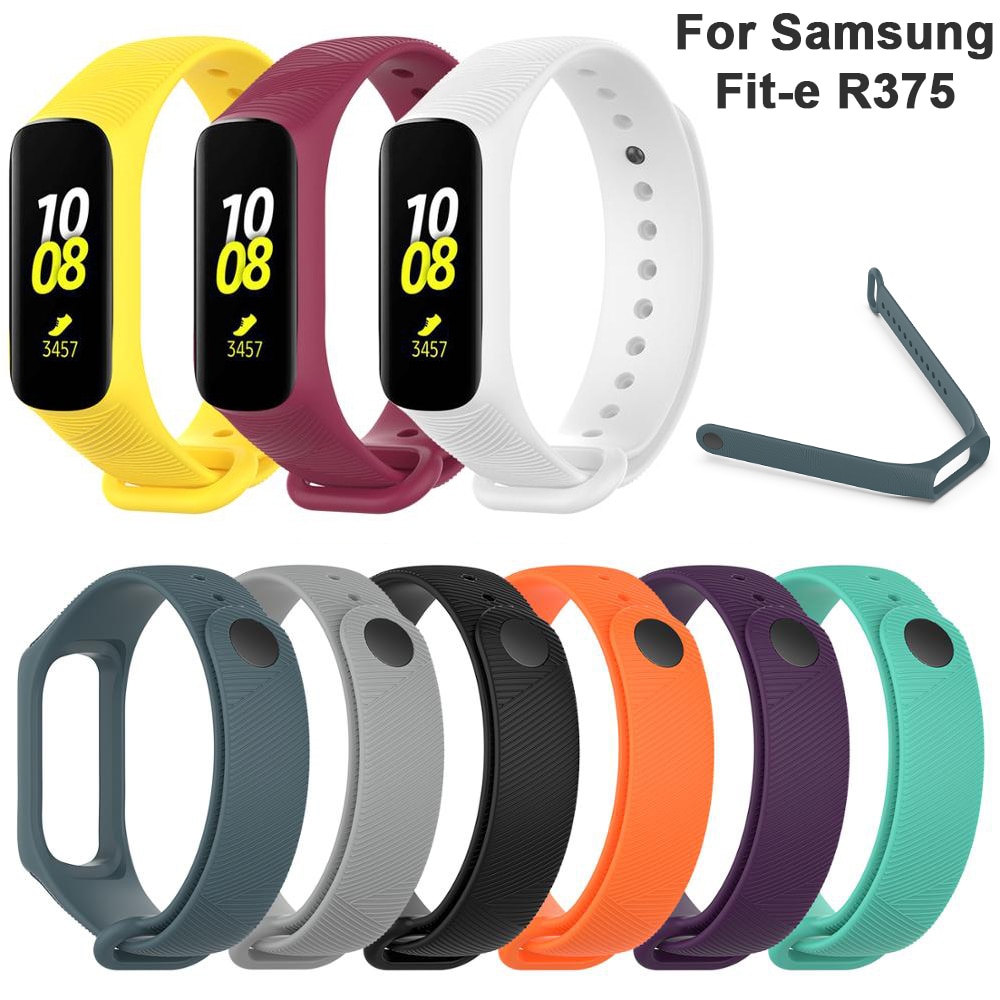 Smart klocka silikonrem för samsung galaxy fit-e /r375 band smart armbandsrem stegräknare fitness tracker armbandsrem