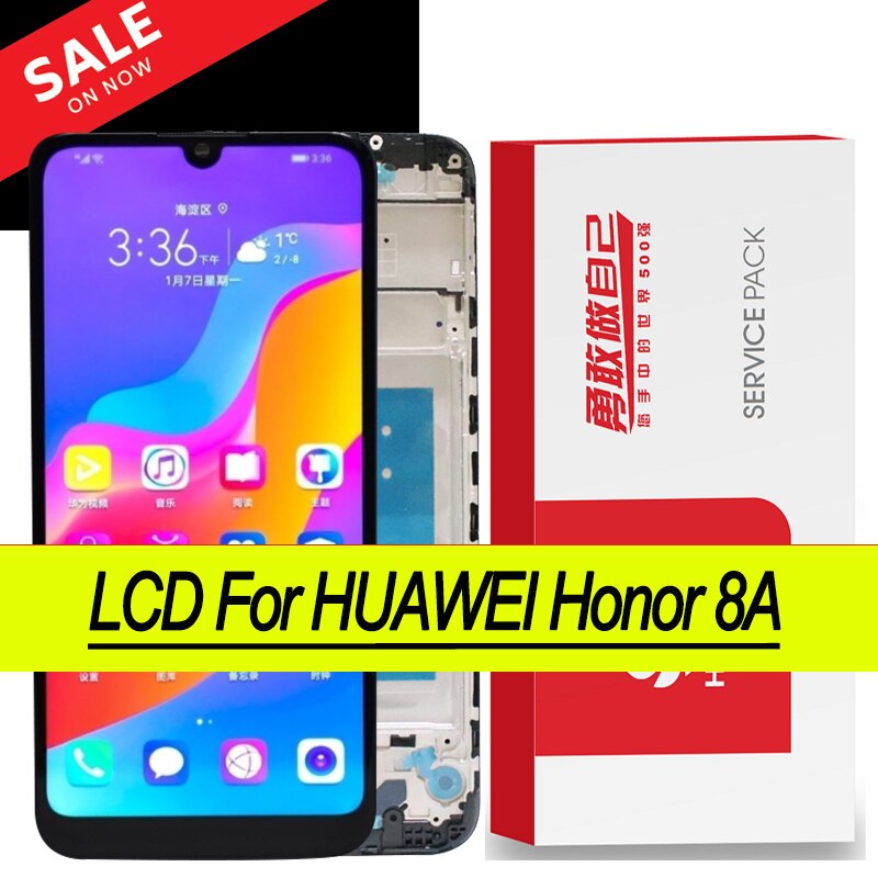 Original 6,09 &quot;Anzeige für Huawei Ehre 8A LCD JAT-L29 Anzeige Touchscreen Digitizer JAT-L09 L41 LX1 für Huawei 8A JAT-L29