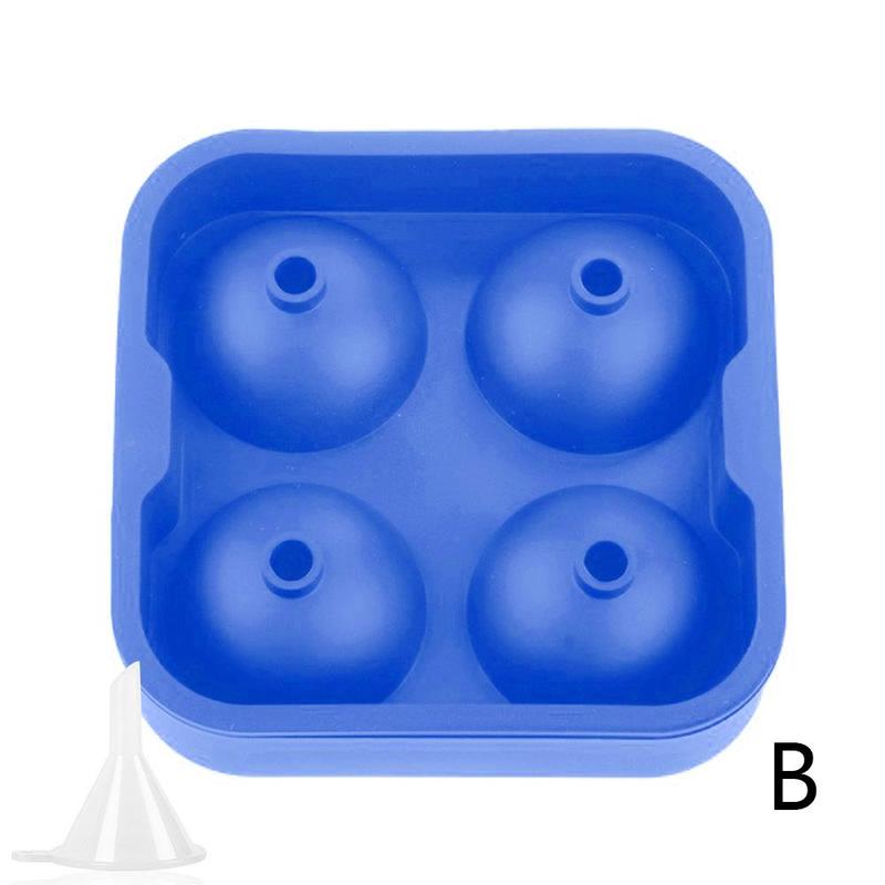 Big Ice Hockey Silicone Mold Ice Box Silicone Ice Cube Maker Skull Shape Chocolate Mould Tray Ice Cream DIY Tool: B
