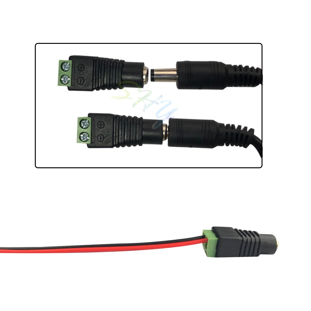 DC 12V-24V 6A LED Strip Dimmer Switch PWM Dimmer Controller DC Jack Adapter Connector LED Connector LED Controller for RGB