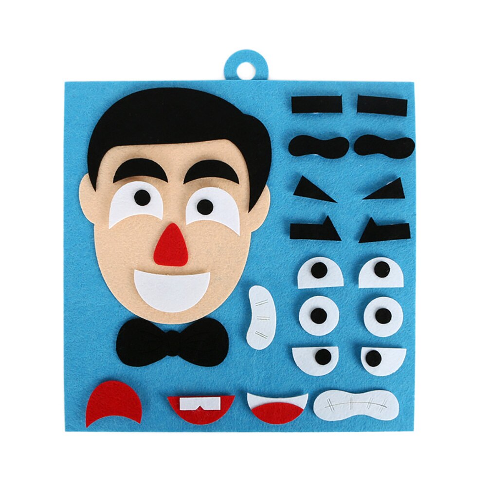 Gesichts Ausdruck DIY Filz Paket Vlies Tuch Spielzeug für freundlicher Früh Lernen Bildungs DIY NäHenne für Baby: 1