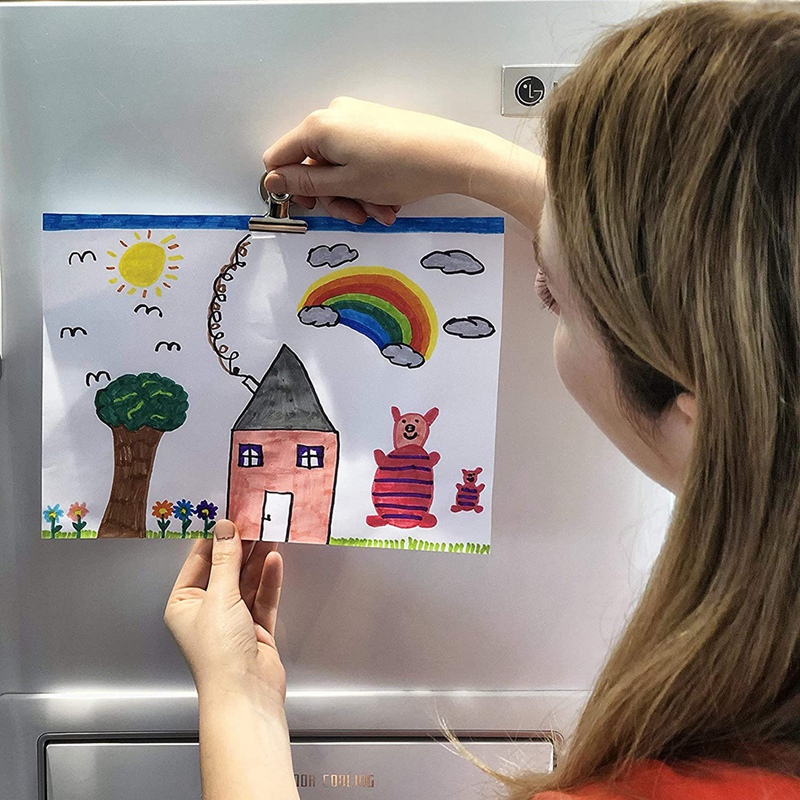 Magnets for Whiteboard &amp; Refrigerator - Strong Magnetic Clips for Refrigerator for Fridge, Home, Kitchen &amp; Office