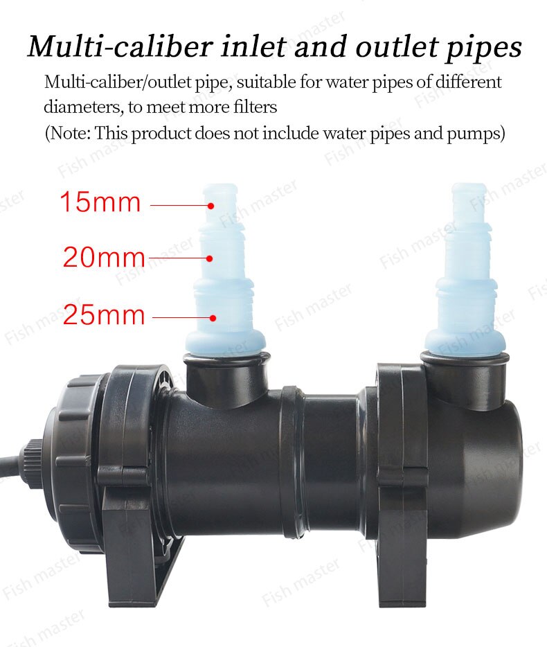 JEBO UV Sterilizer Lamp Light Ultraviolet Filter Clarifier Water Cleaner For Coral Koi Fish Pond, Aquarium UV Lamp