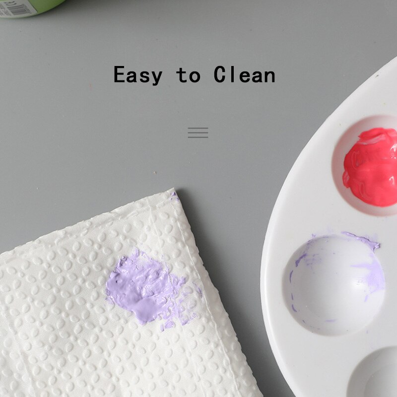 1pc Plastic Palette Art Paint Plastic Drawing Tray White Color Palette for Oil Watercolour Painting DIY Painting Tool