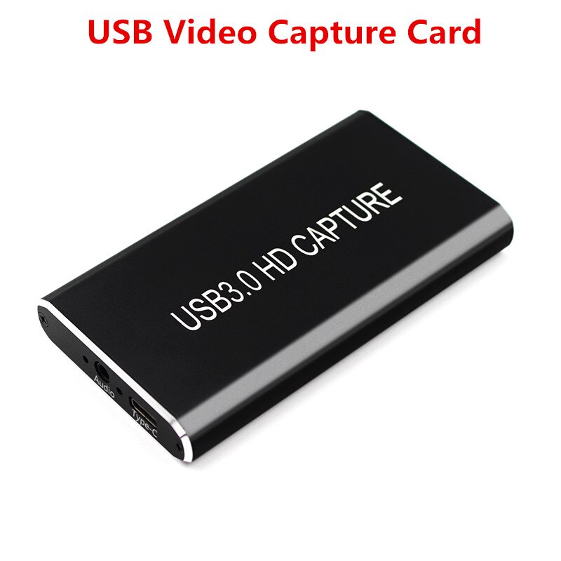 Usb Video Capture Card Grabber Hd Naar Type-C/Usb C/Usb 3.0 1080P Game Adapter met Hdmi Loop Uitgang Voor Windows/Linux/Mac