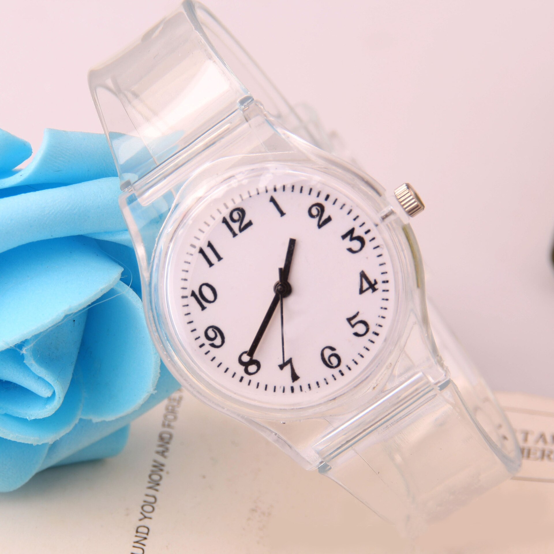 Transparent Silicone Strap Watches Women Sport Quartz Wristwatch Casual Crystal Ladies Watch Novelty Cartoon Clock: Default Title