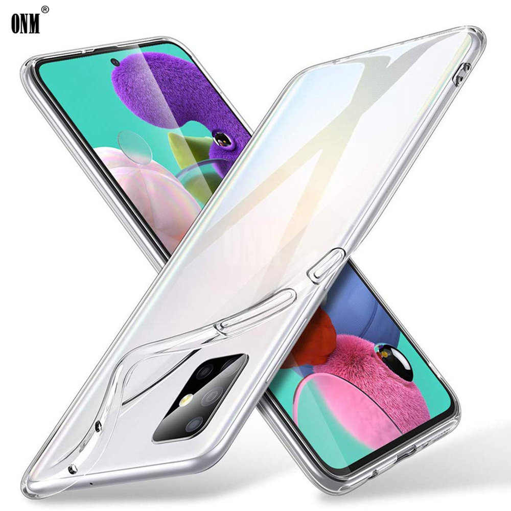 Case Voor Samsung Galaxy A51 Tpu Silicon Clear Gemonteerd Bumper Soft Case Voor Samsung Galaxy A51 A71 Een 51 71 Back Cover