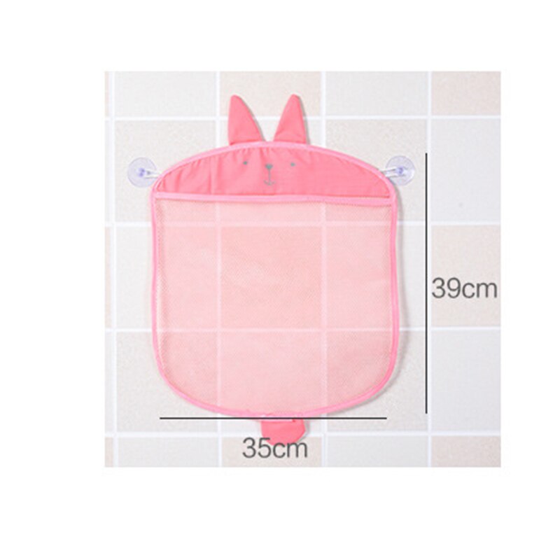 Baby badspeelgoed organizer voor jongens en meisjes, cartoon opvouwbare netzak met zuignap, hangende mand, badkamer, douche, speelgoed opberger
