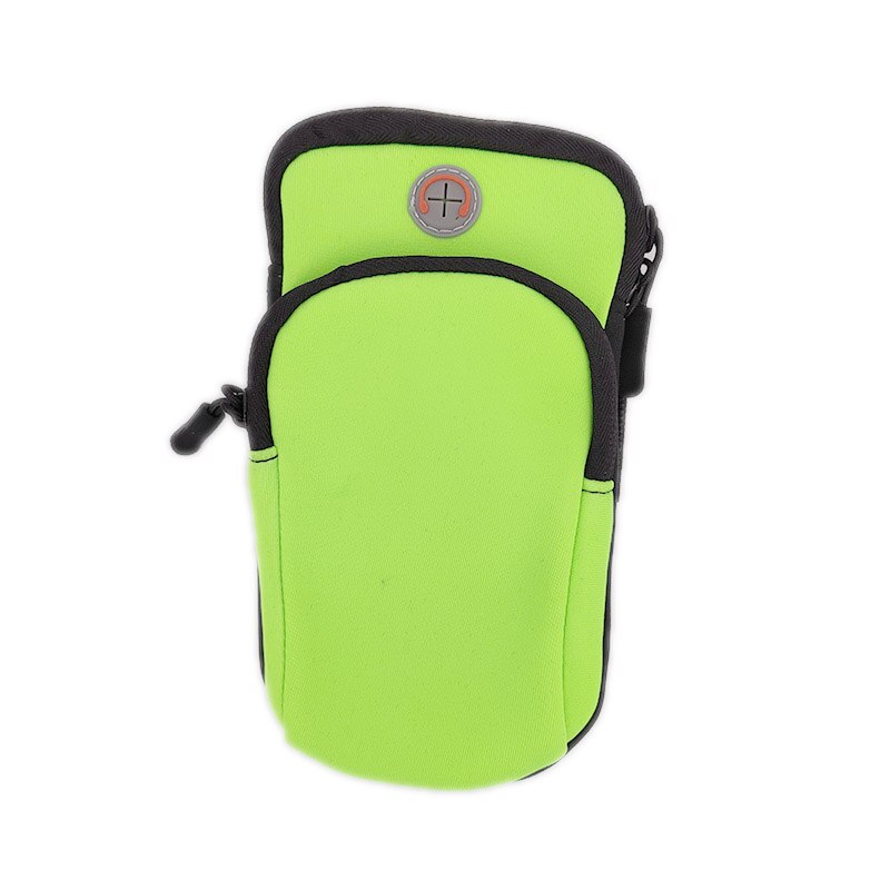 Universal Waterproof Sport Armband Bag Running Jogging Gym Arm Band Outdoor Sports Arm Pouch Phone Bag Case Cover Holder: Green