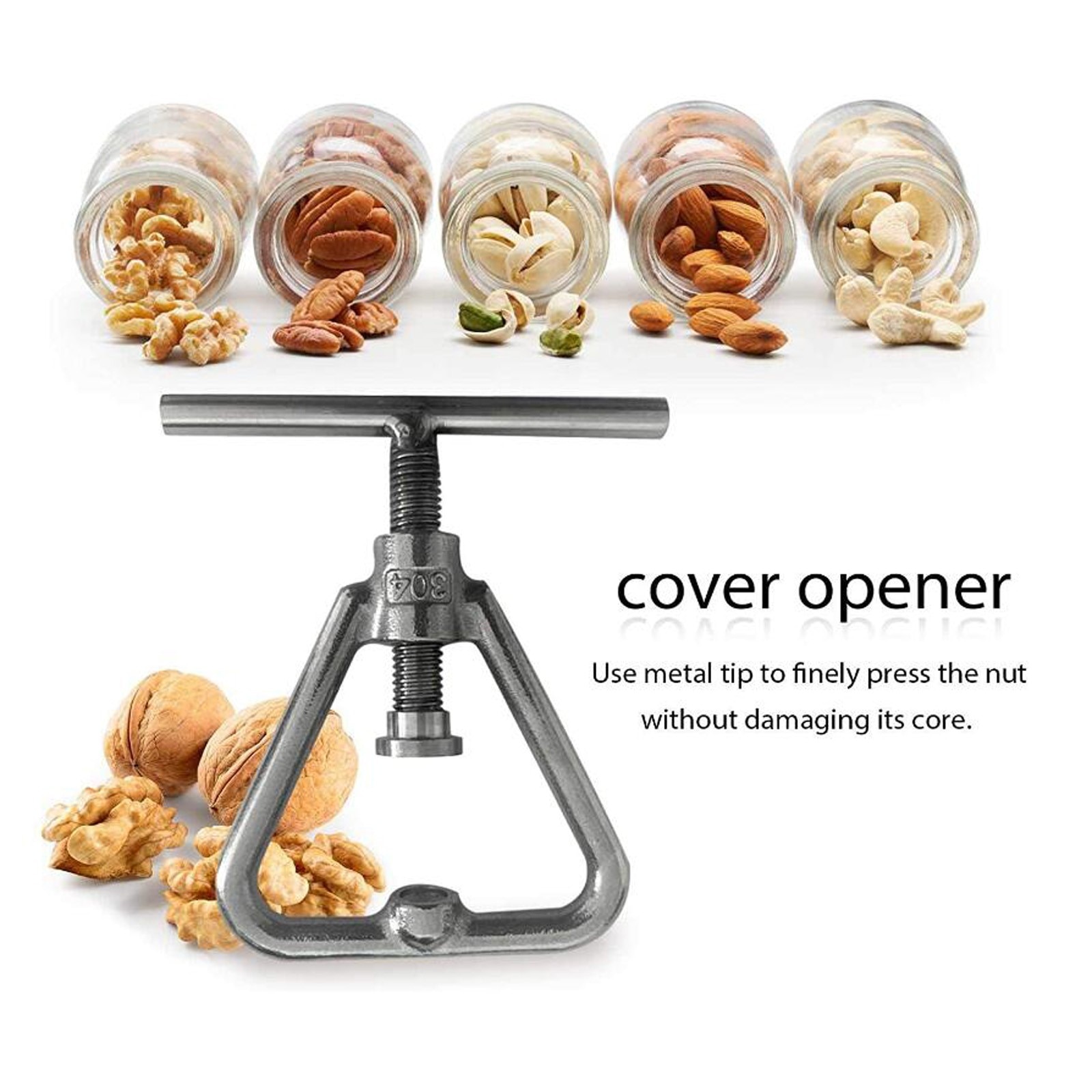 Manual Macadamia Nut Opener Nut Cracker Machine Walnut Nutcracker Nut Sheller Tool Macadamia Nut Opening Kitchen Accessories