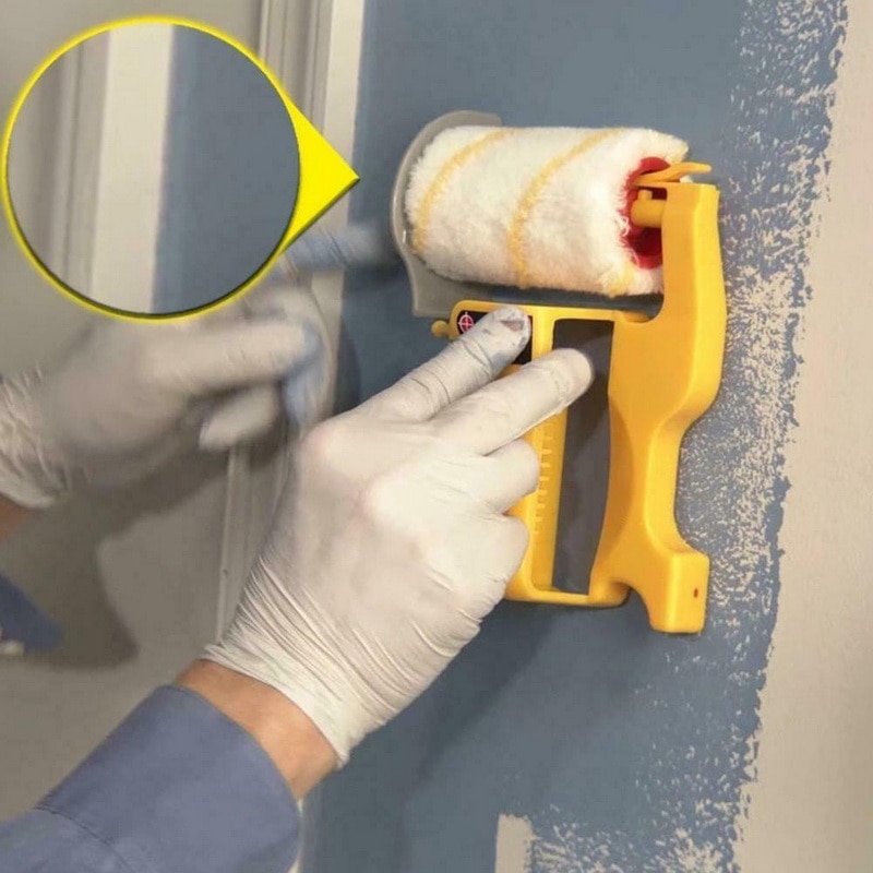 Ren-cut maling kantkant rullebørste sikkert værktøj bærbart til hjemmevæglofter kun en enkelt rulle