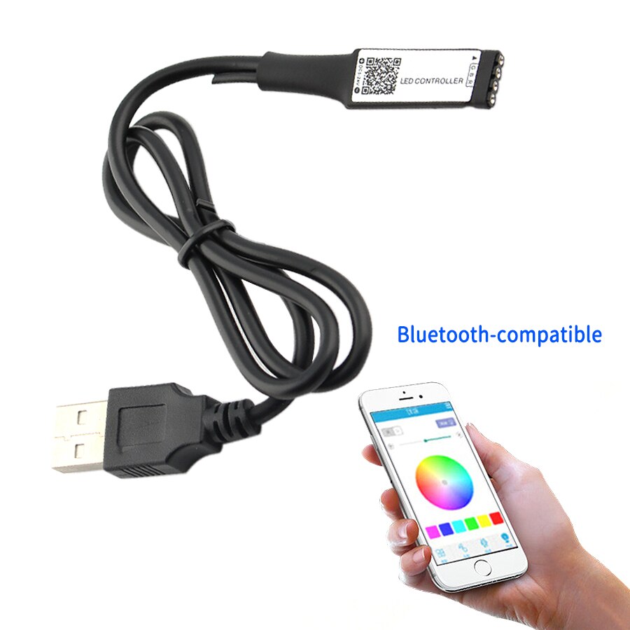 5V Usb Controller Led Rgb Wifi Bluetooth-Compatibel Power Voor Tv Backlight Led Strip Rgb Controller Afstandsbediening Licht thuis Kleurrijke