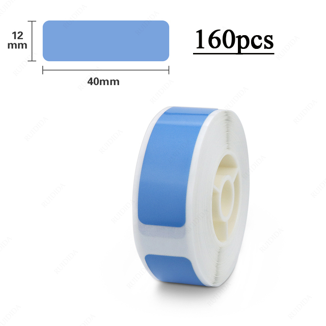 Niimbot D11 D110 D101 étiquettes thermiques papier blanc couleur Pure étiquette autocollant étanche Anti-huile résistant aux rayures étiquette de prix: Blue