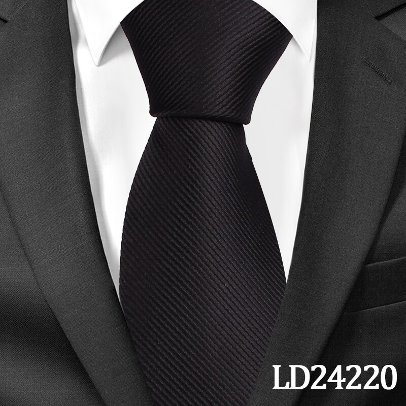 Klassiske solide slips til mænd afslappet halsslips gravatas slips corbatas 8cm brede brudgom slips til fest: Ld24220