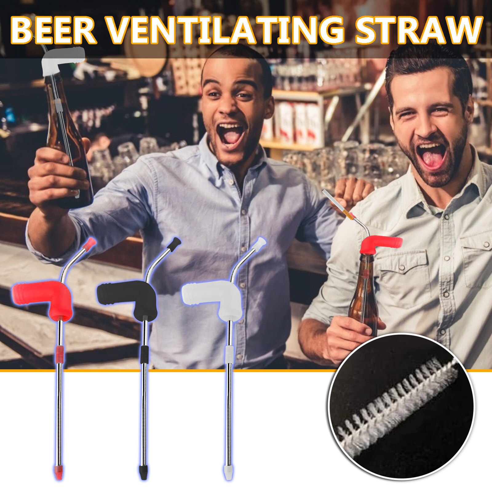 Party trinken spiel zubehör Tragbare Bahre Schnorchel Gerät Sicher Unterhaltung Tragbare Gerade Stroh Stil Trinken Trichter