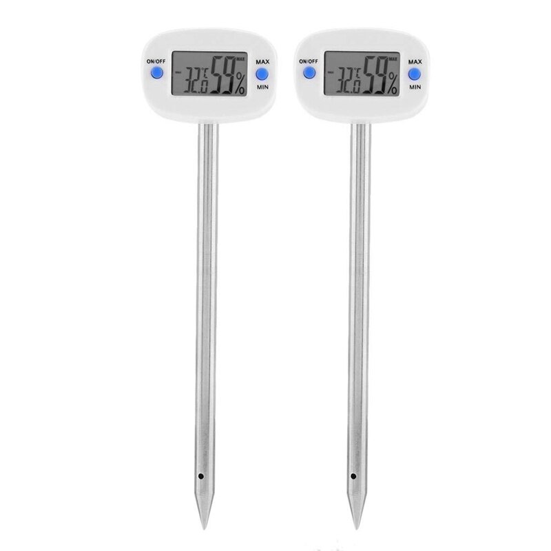 -ta290 digital jordtemperatur fugtmåler tester hygrometer temperatur fugtighed tester med sonde rustfri stål nål