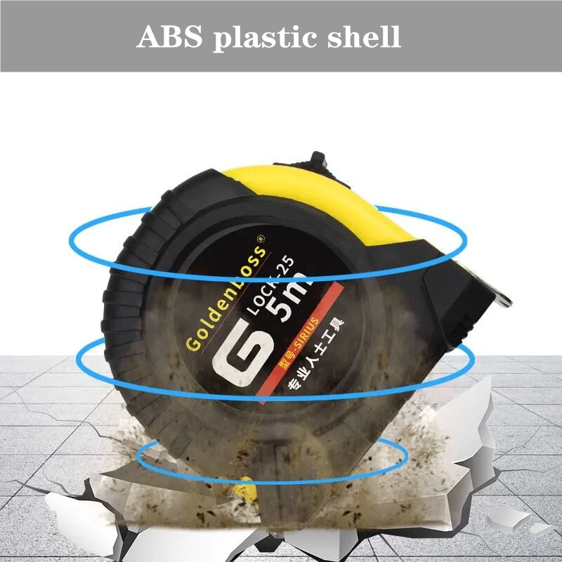 High Steel Tape Measure, Clear Scale, Precise Measurement Tool, Worker Measuring Hand Tool Tape Measure