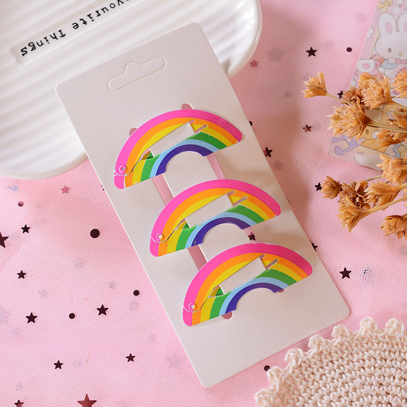 10 pièces/sac mignon dessin animé Fruit fleur élastique cheveux élastiques pour enfants enfants filles Scrunchie cravate cheveux anneau corde accessoires: 01 Hair Clips