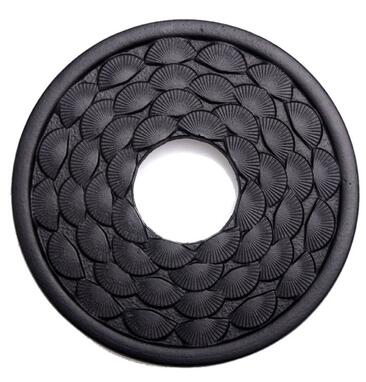 Støpejern tekanne base tebrett støpejern gryteholder pute japansk vannkoker boutique metall madrass tekanne tallerken tematte tilbehør: 06