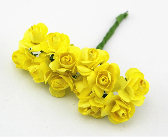 Suef 1Pc Handgemaakte Papier Mooie Bloem Doos Papieren Bloem Simulatie Trompet Rose Bruiloft Decoratie Bloemen @ 3: C 1pc