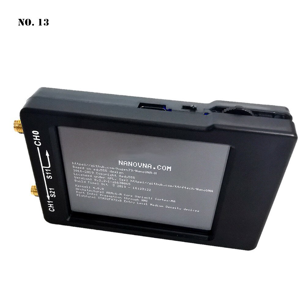 NanoVNA-H Antenna Network Analyzer 50KHz-1.5GHz Frequency Short Wave Vector Analyzer MF/HF/VHF/UHF 2.8" Digital LCD Touch Screen