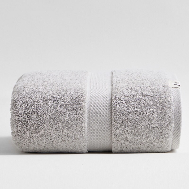 1pc 80*160cm 900g tyk luksus egyptisk bomuldsbadehåndklæde miljøvenlig strandterry badehåndklæde til voksne serviette de bain: Lysegrå