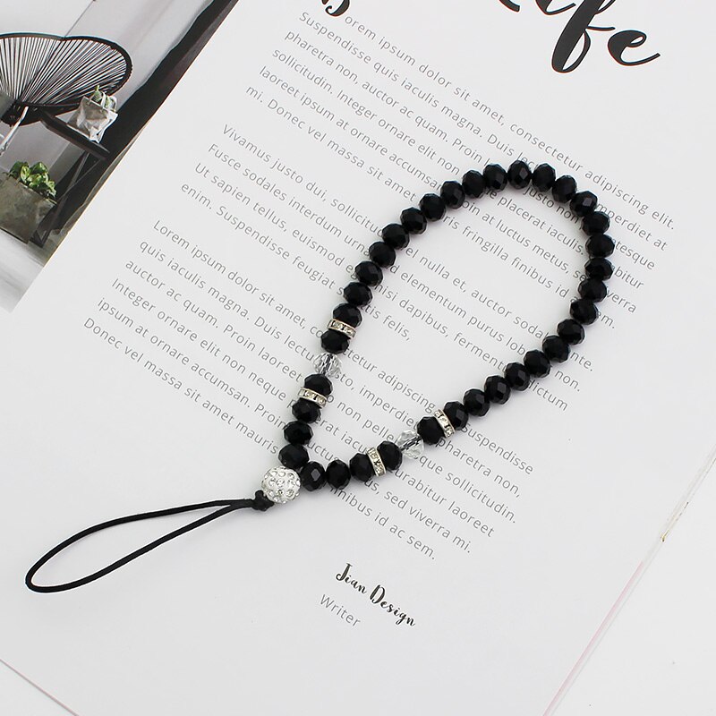 Mobiele Telefoon Riemen Pols Lanyard Riem String Voor Telefoon Iphone 7 8 X Usb Flash Drives Toetsen Sleutelhangers Lanyard Hals opknoping Riem: short-black