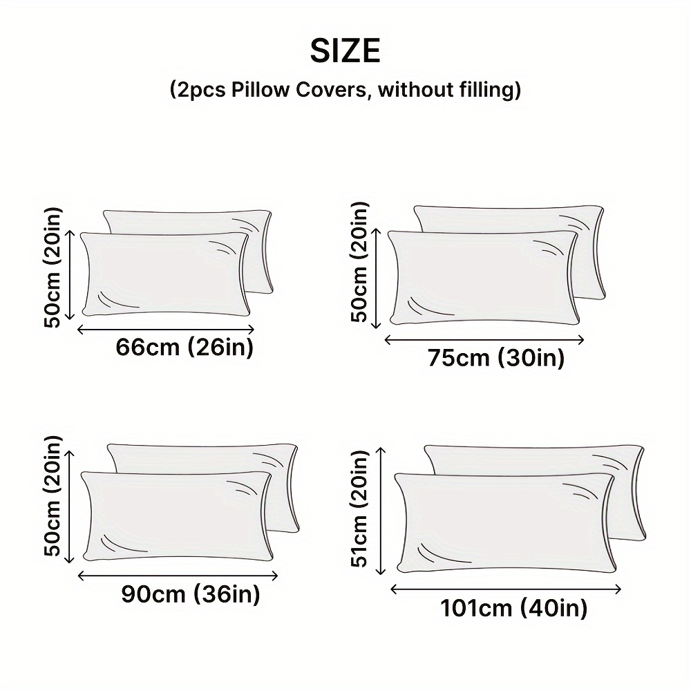 2pcs Zippered Waterproof Pillow Cover, Oil-resistant Knitted Pillow Protector for Bed Sleeping Pillowcase
