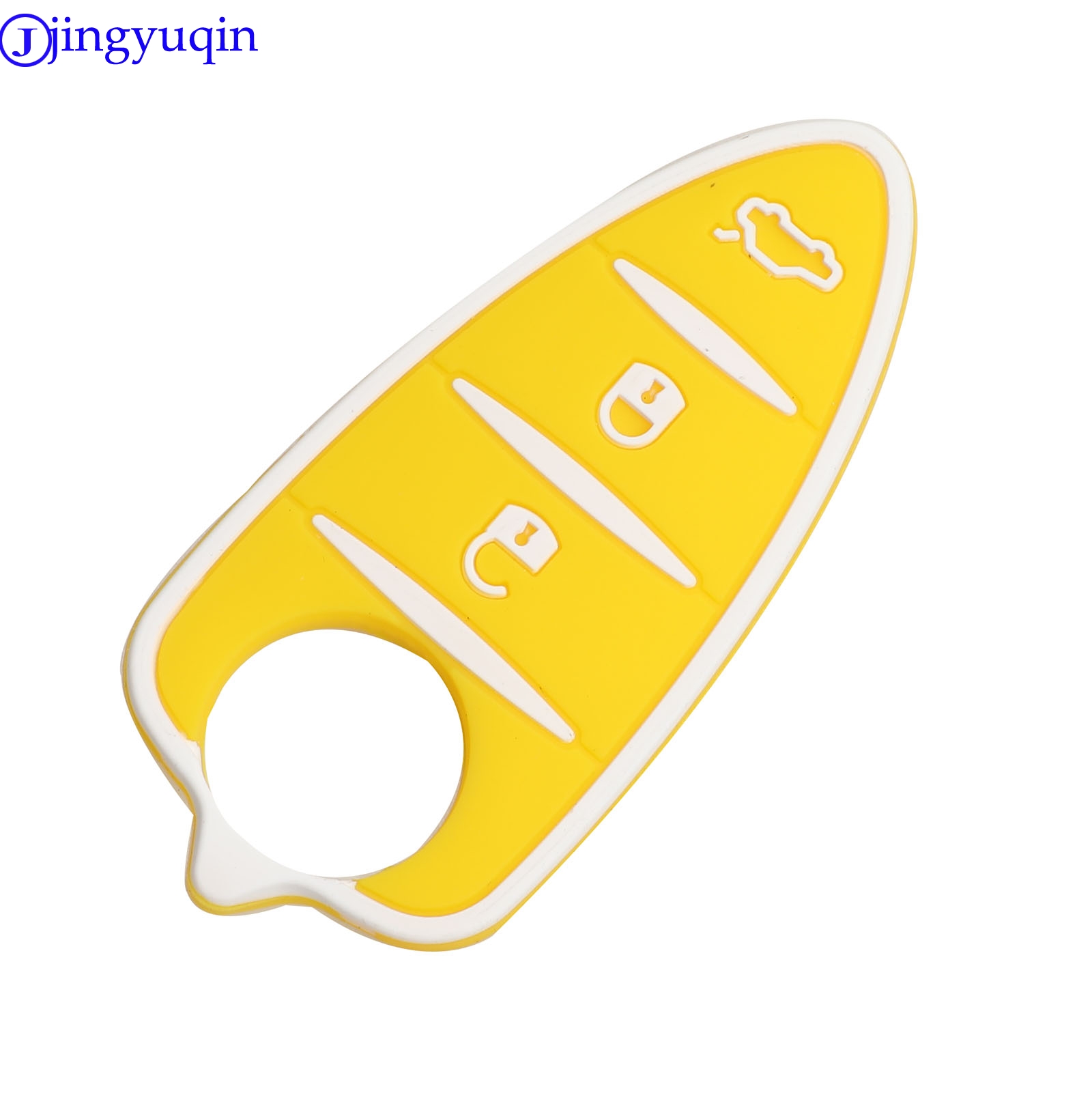 Jingyuqin kluczyk robić samochodu podkładka gumowa pokrywa 3 przyciski robić Alfa Romeo Mito Giulietta 159 GTA pokrywy skrzynka