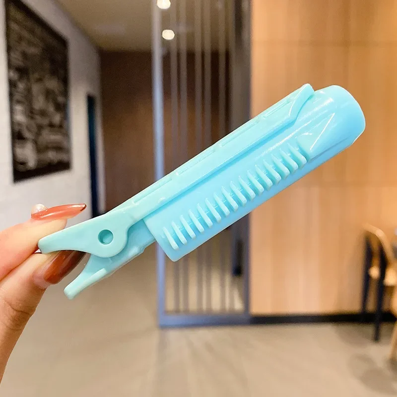 Pinzas rizadoras de pelo para mujer, pinzas para rizar el pelo, varillas para la permanente de raíces, rodillos de estilismo, herramientas de bricolaje esponjosas, Clip de volumen de raíz para mujer, 2 piezas: Verde claro