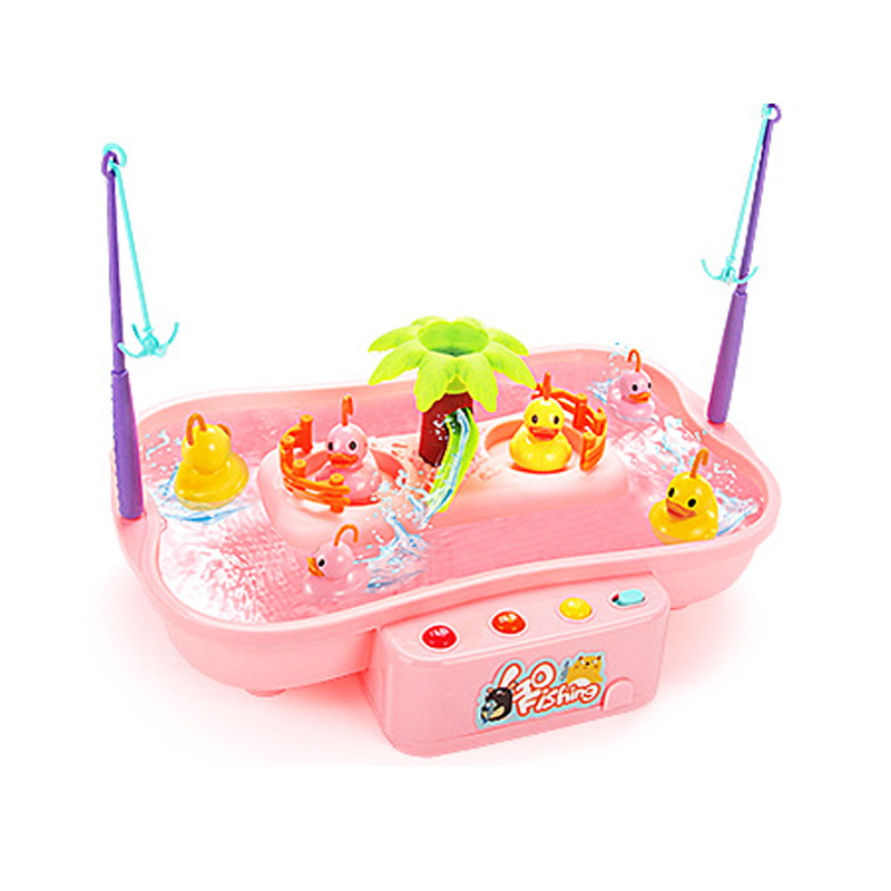 Kinder Wasser Spielzeug Elektrische Rotierenden Musik Multi-Funktion Hydrodynamischen Zyklus Angelrute Rod Spielzeug Für Kinder g l c