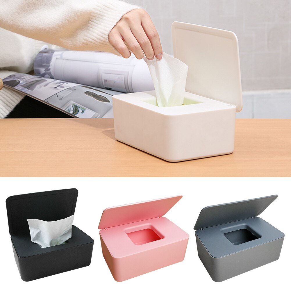 Living Room Holder Desktop With Lid Countertop Dorm Moisture-Keeping Home Office Wipes Dispenser Storage Case Tissues Box Modern