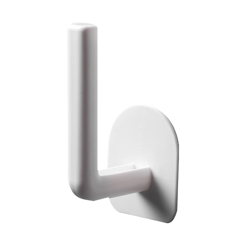 1 piece kitchen self-adhesive shelf paper towel holder roll paper holder under the cabinet for cabinet storage rack toilet: Default Title