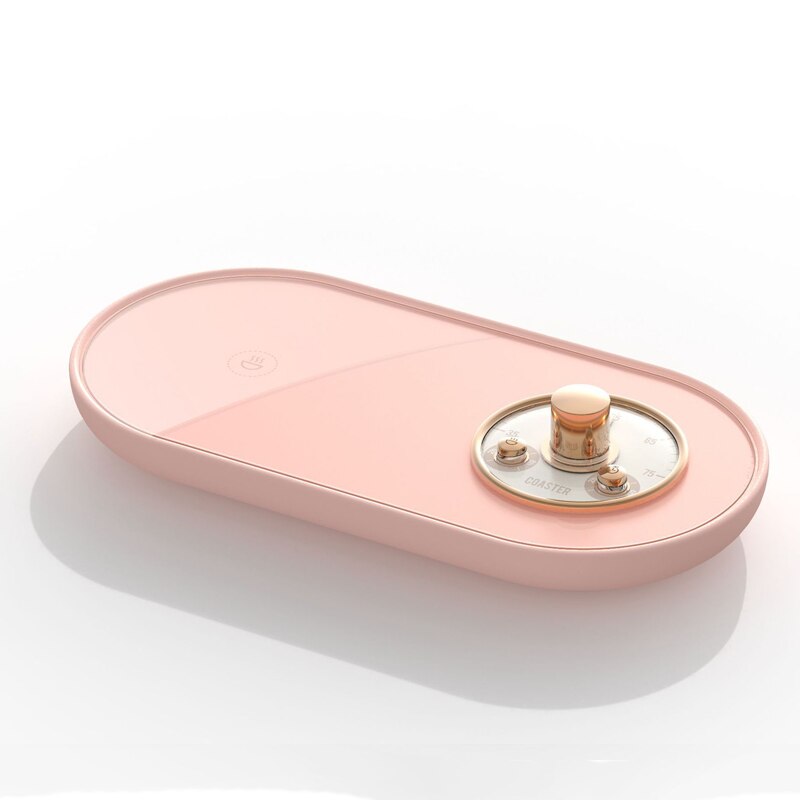 Riscaldatore per tazza USB scaldino per tazza piastra riscaldante tazza termostatica intelligente sottobicchiere 3 ingranaggi appuntamento tappetino riscaldante per caffè tè al latte: rosa