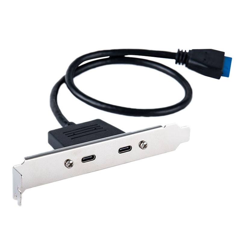 USB C 3.1 Back Panel Expansion Bracket to 20-Pin H... – Grandado