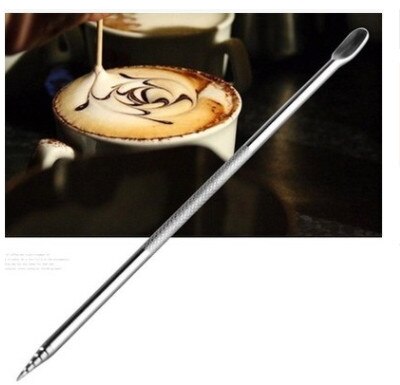 Barista cappuccino espresso kaffe dekoration latte art pen tamper nål smarte kaffepinde værktøjer