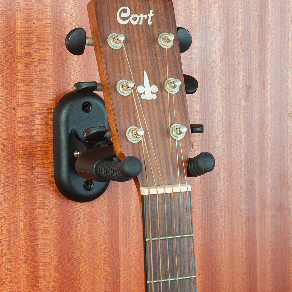 Joyo guitto serie ggs -04 metalen gitaarhangerhaak, antislip wandhouder, zwaartekrachtvergrendeling, krachtige ondersteuning, opvouwbaar