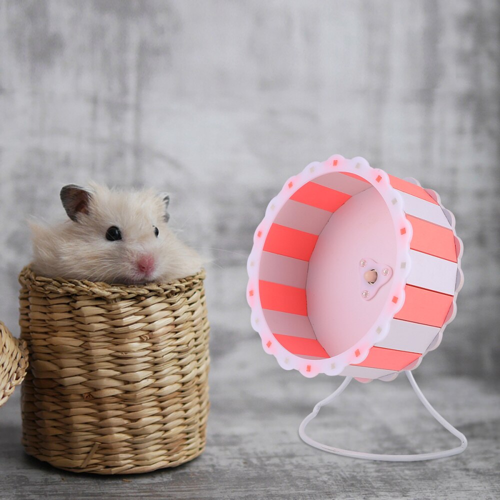 Hamster Wiel Speelgoed Plastic Huisdier Oefening Running Wiel Stille Apparaat: Default Title