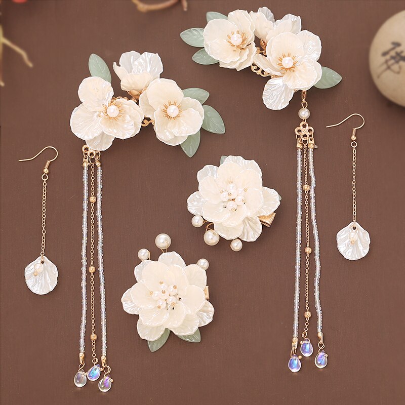 Han Chinese Kleding Accessoires Een Paar Hairclips Fringe Side Clip Haarspeld Antieke Haarspeld Hoofd Accessoires Oude Kostuum: 01