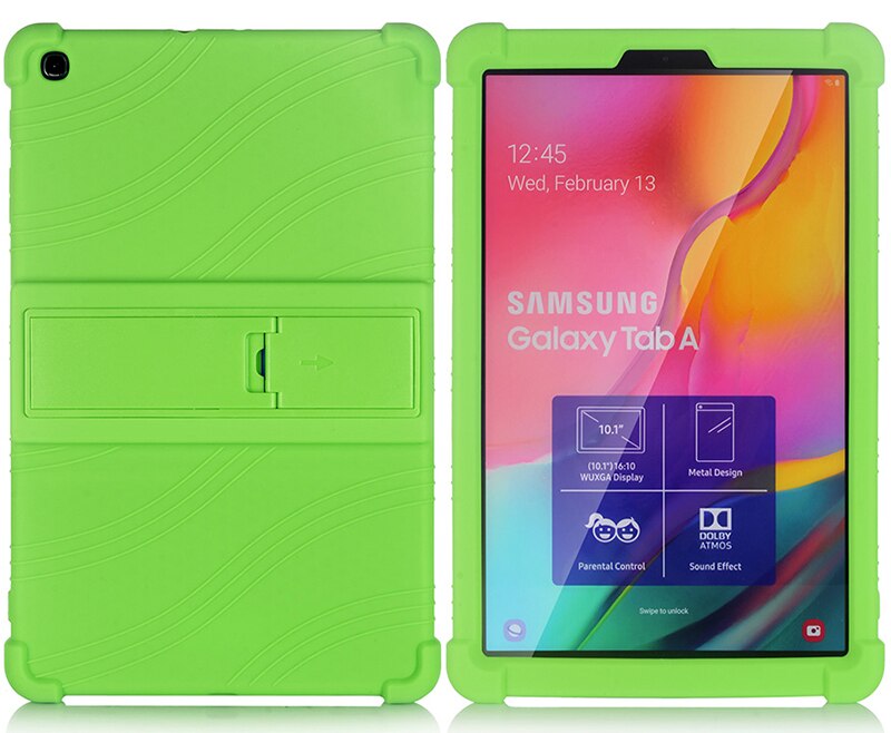 Case for Samsung Galaxy Tab A 10.1 SM-T510 SM-T515 Tablet Case Stand Cover for Samsung Galaxy Tab A 10.1 Funda Capa Case: Green