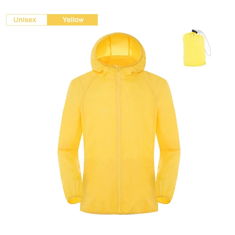 Camping Rain Coat Men Women Windbreaker Women Men's Waterproof Jacket Sun Protect Clothing Fishing Rain Wind Breaker Jacket Men