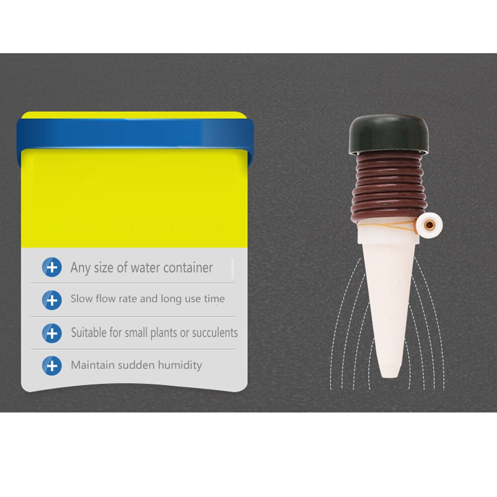 Irrigación por goteo para plantas de vacaciones, dispositivo de riego automático para jardín, maceta, dispositivo de riego por filtración, herramientas de jardinería, 4 Uds.