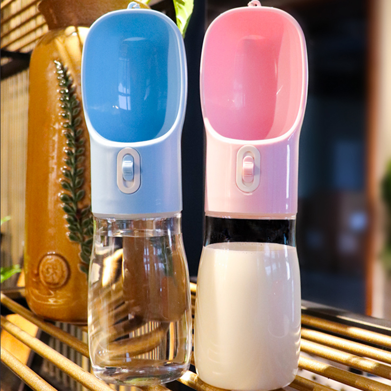 Hond Waterfles Feeder Kom Draagbare Water Voedselfles Huisdieren Outdoor Reizen Drinken Hondenkommen Waterbak voor honden
