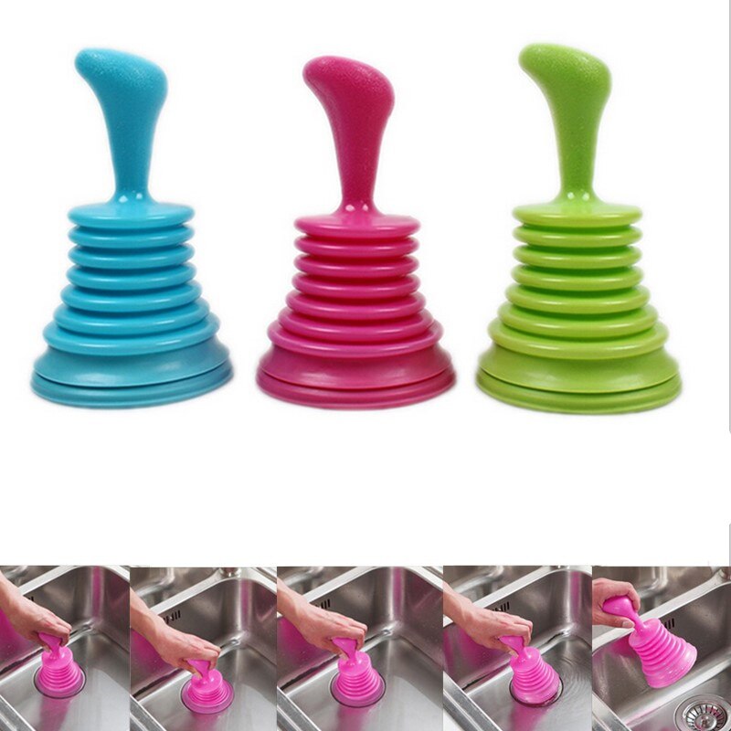 Thuis gootsteen afvoer pijpleiding baggermolen beker zuiger gootsteen afvoer reinigers zuig toilet borstel zuignappen toilet ontstopper pijpenrager