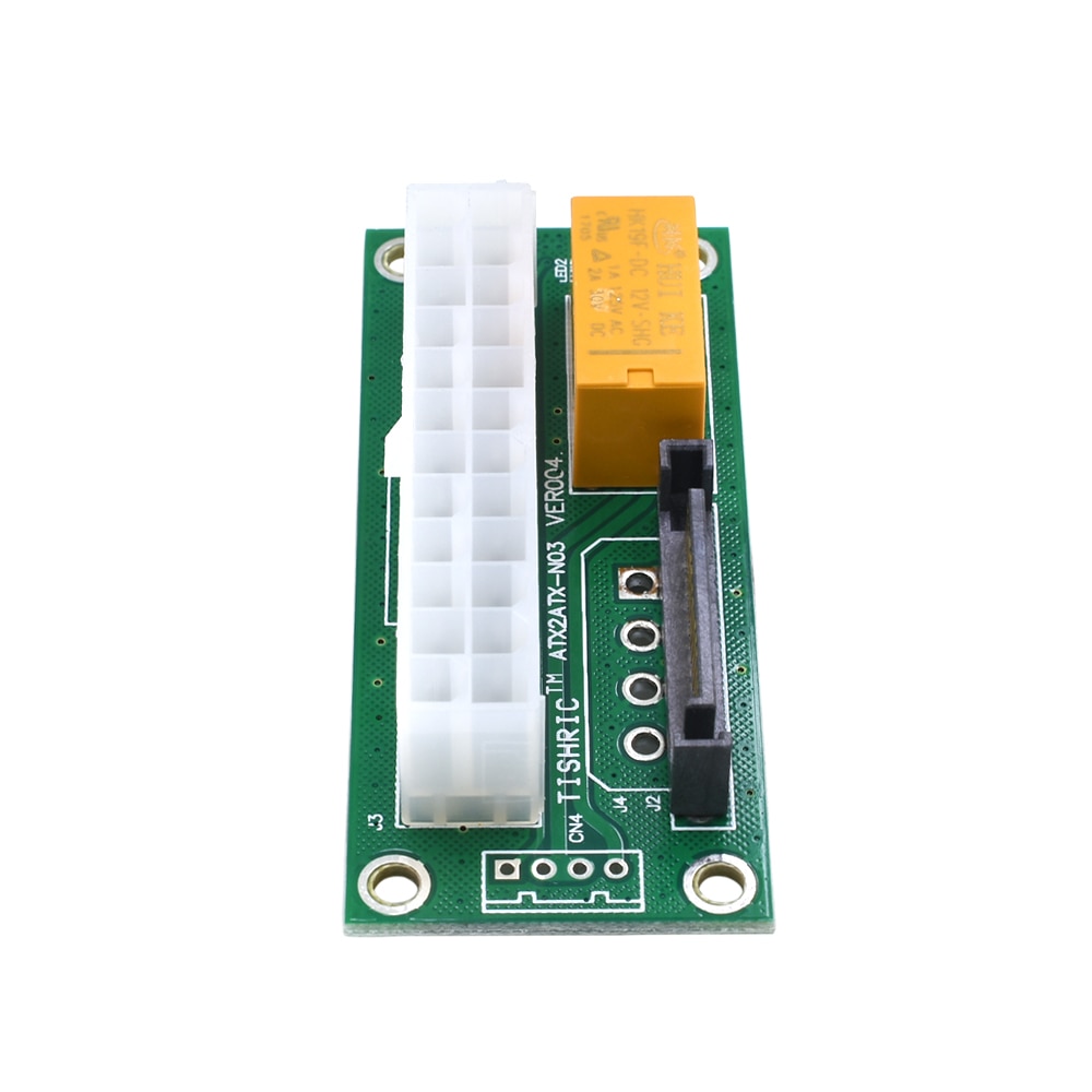 TISHRIC PC Block Synchronizer Dual PSU Power Supply Sync Adapter ADD2PSU ATX 24Pin To 4Pin SATA Extender For Graphics Card