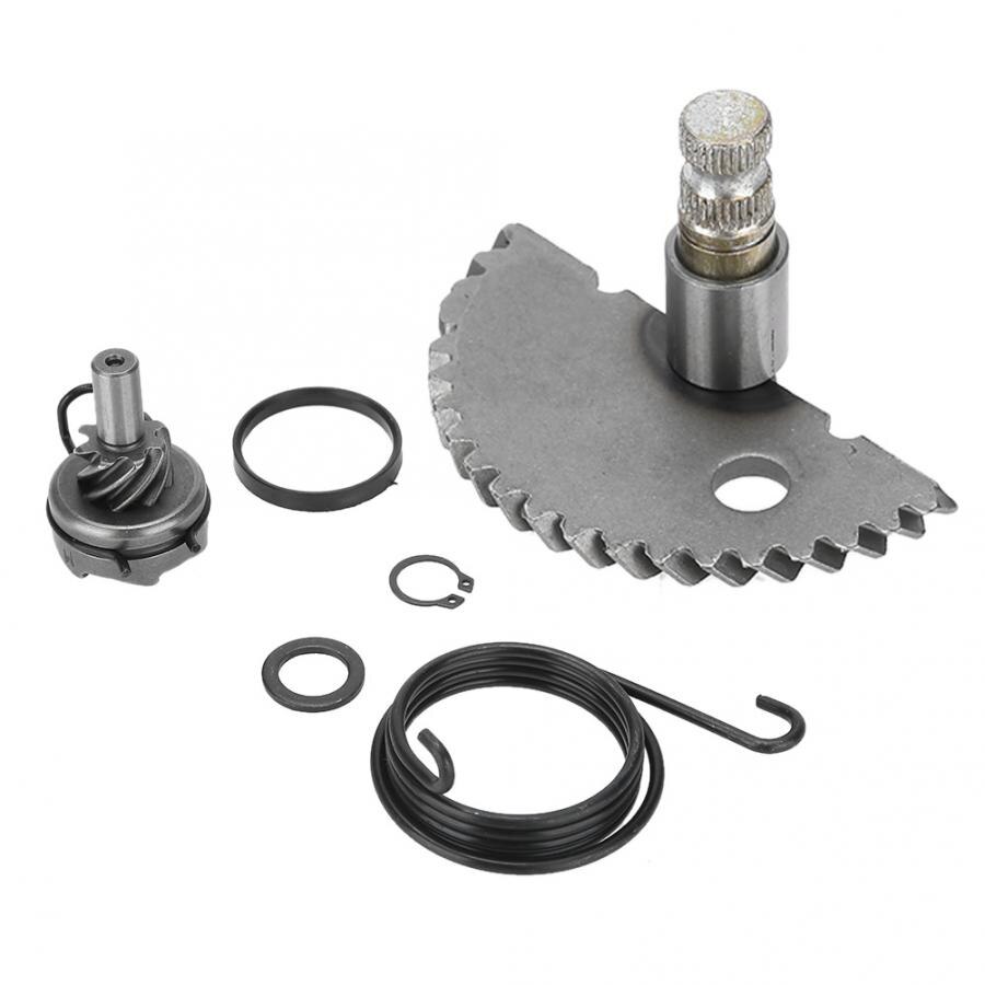 Eje de arranque de aluminio para Motocicleta, conjunto de engranaje tensor para GY6, 50CC, 80CC, 139QMB, Scooter, ciclomotor